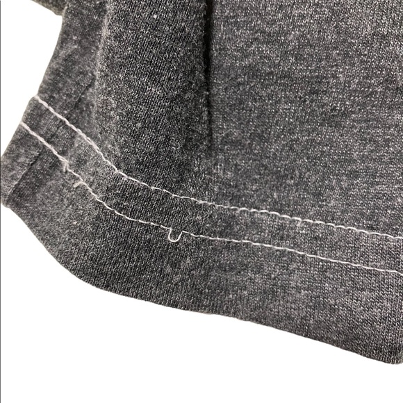 Carhartt Spell Out Graphic Gray V-Neck Long Sleeve  Tee - Picture 4 of 5